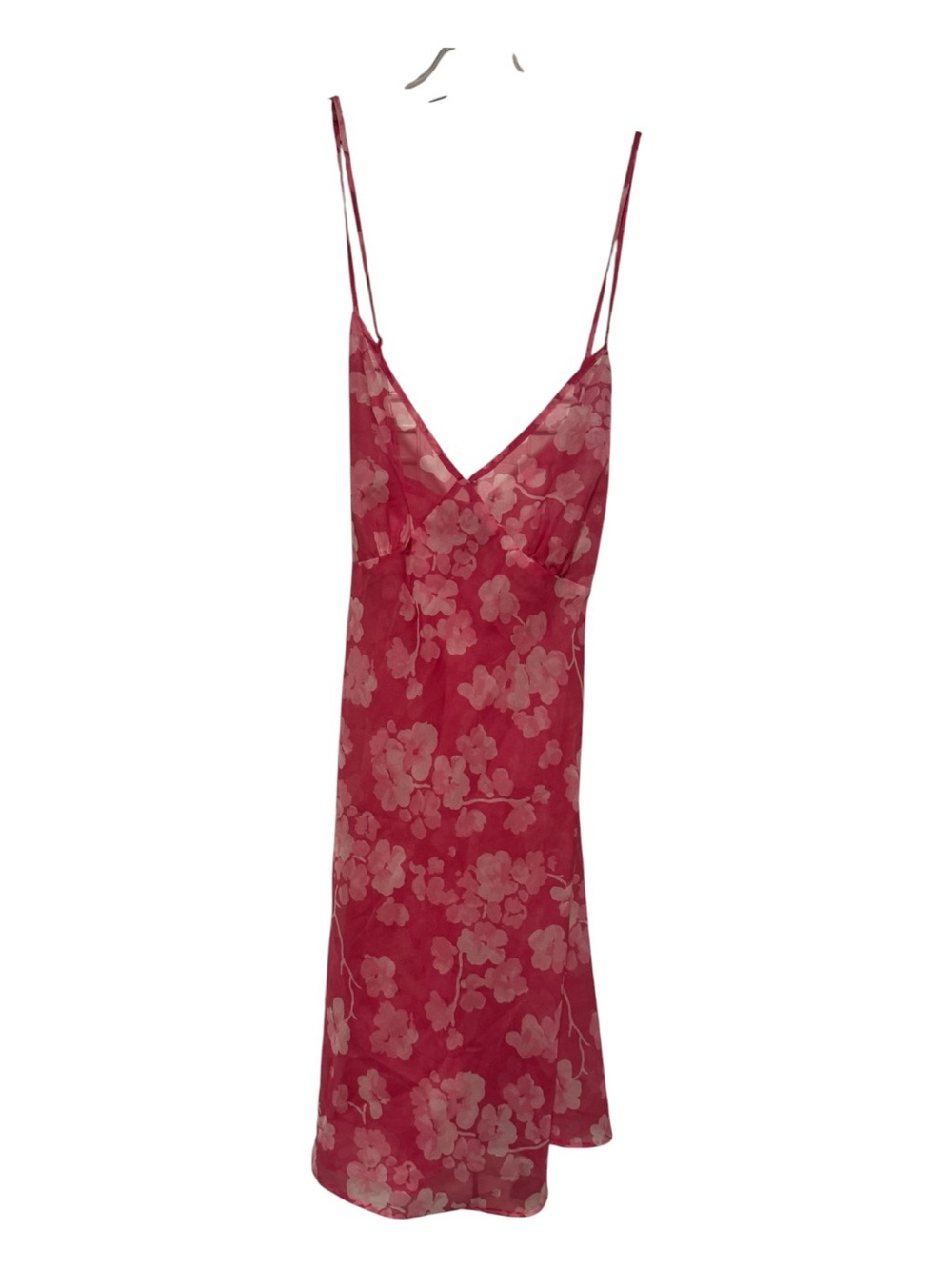 Vintage Halston Sheer Floral Babydoll Slip Dress Y2K Romantic Size Medium EUC - Picture 2 of 4